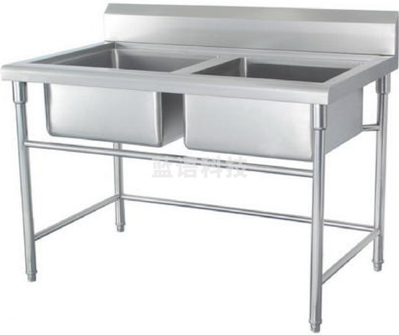 津御商厨 加厚不锈钢双眼水池双星水池 1200*750*800