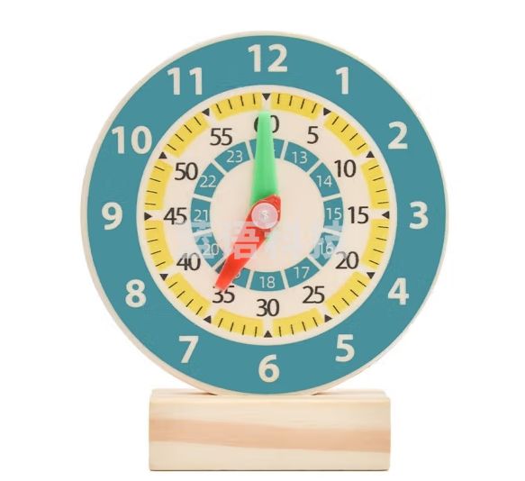 六鑫  学生 木质钟表模型