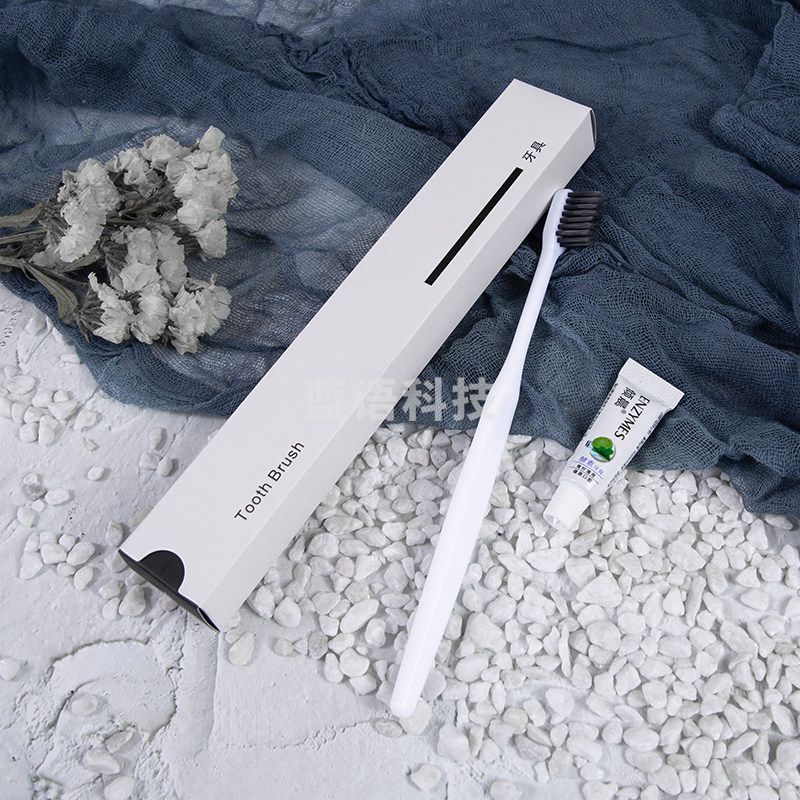 一次性牙刷牙膏套装家用待客酒店专用软毛洗漱套装纸盒装 90盒