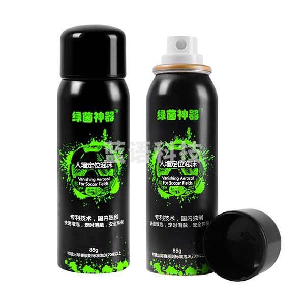 威习 85g 足球裁判喷雾足球比赛任意球人墙定位划线标识泡沫喷 黑色 3瓶一组