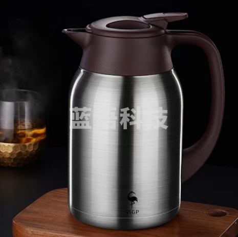 三四钢/SSGP 保温壶316不锈钢 大容量保温瓶 暖壶 热水壶 1.6L 银色