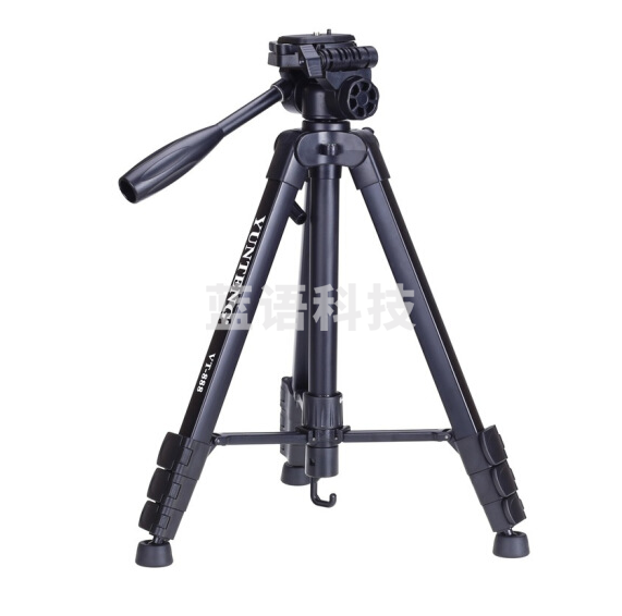 云腾(YUNTENG)VT-888 精品便携三脚架云台套装优质铝合金超轻三角架黑色