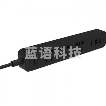 小米(MI)米家新国标USB插座/插线板/插排/排插/拖线板/插板/接线板 3USB接口+3孔位 总控 全长1.8米