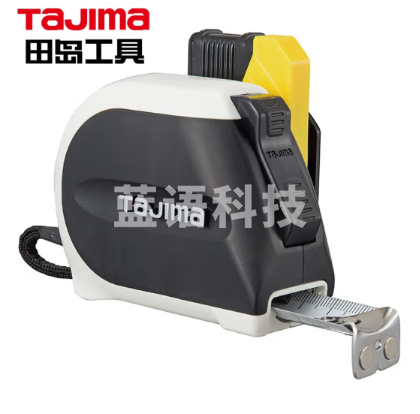 田岛（TaJIma）长5.5米钢卷尺盒尺木工尺伸缩尺配安全别扣25mm宽 1001-1900