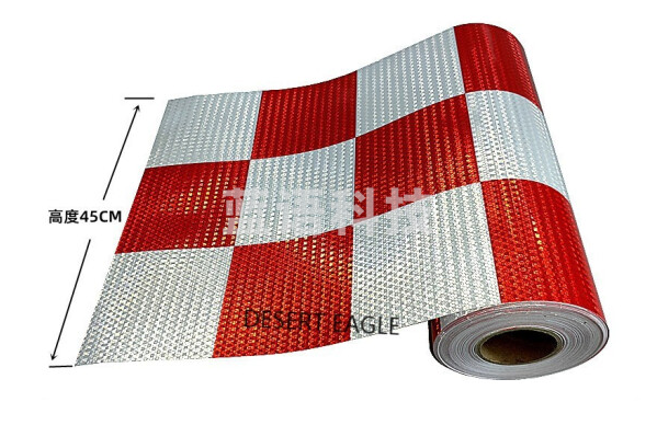 防撞桶红白反光贴 45CM高 长50米   50米/卷  每米的价格