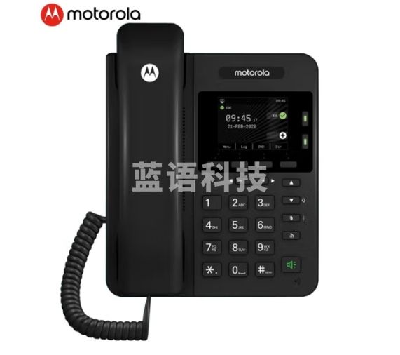 摩托罗拉（Motorola）彩屏SIP电话机座机 IP话机固定电话 百兆VOIP电话机 网络电话 支持POE供电 内部对讲 200IP-2P