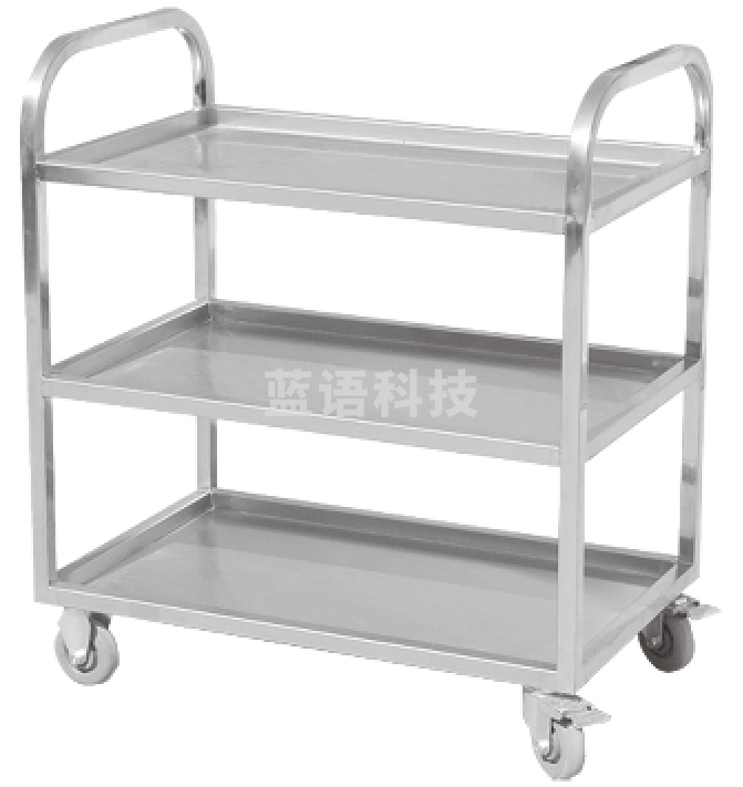 津御商厨    加厚不锈钢三层餐车 900*500*870