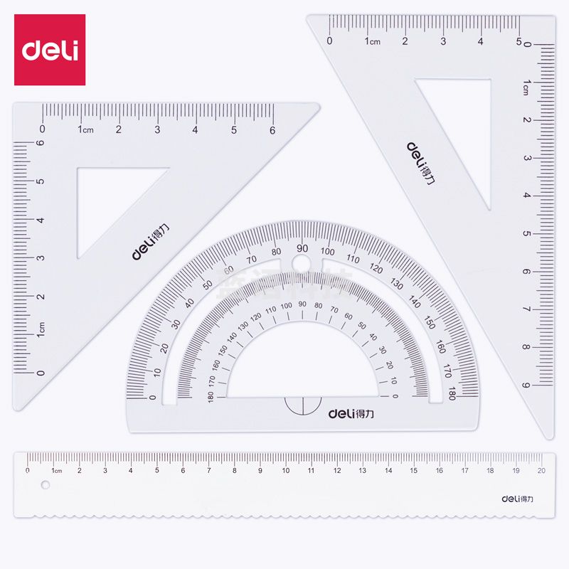 得力79522-20cm金属套尺(白色)(套)