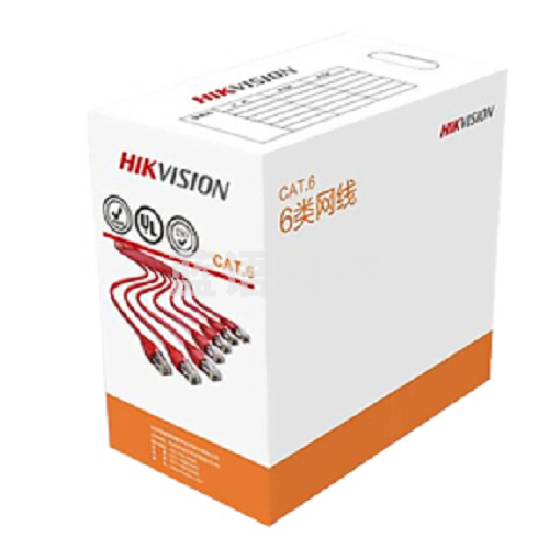 海康威视 六类网线 DS-ZC6US-B/CM 六类四对非屏蔽双绞线 一盘305米 蓝色