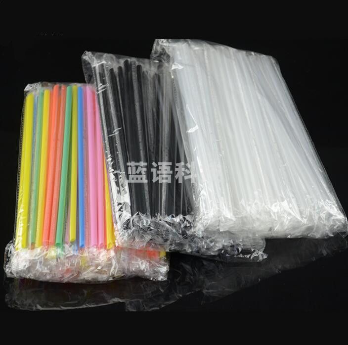 巨联（JULIAN ) 四色一次性 超长吸管