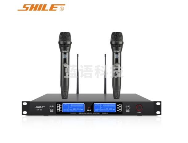 狮乐 （SHILE） 无线话筒真U段一拖二麦克风KTV专业舞台家用K歌高保真手持话筒SH-28