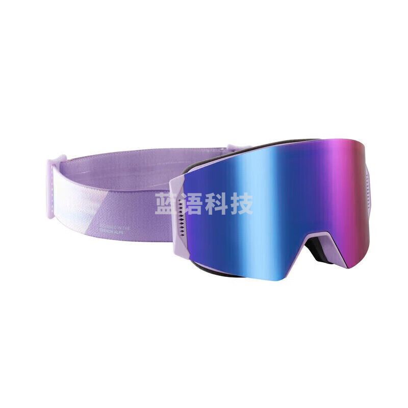 迪卡侬 滑雪雪镜 护目镜 防风防雾防紫外成人双层WEDZE6OVWX螢光淡珊瑚-S2（L码）-4322948 pcy