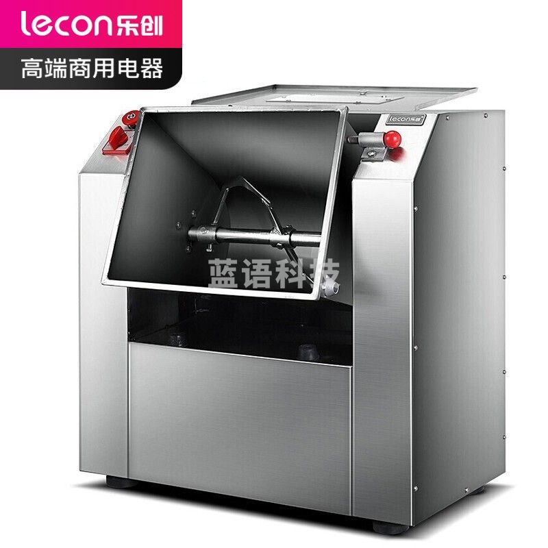 乐创（lecon）和面机商用多功能不锈钢全自动搅拌揉面机馒头包子肉馅专用（圆刀）16-50斤面团 LC-JZHMJ25