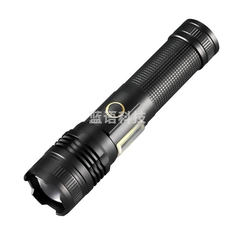 天火（SkyFire）超长续航手电筒 强光超亮变焦远射照明灯家用夜间出行便携手电应急灯巡逻电筒配充电线SF-049