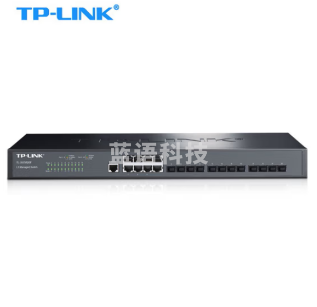 普联（TP-LINK）TL-SG5820F 20口千兆三层路由核心汇聚交换机TL-SG5820F网管型12全光口接光纤8电口企业级网络接入机架式