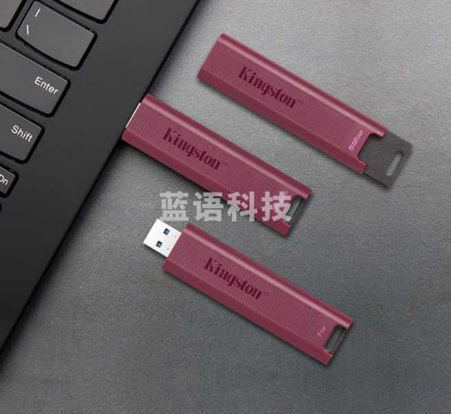 金士顿  256GB USB3.2 Type-A 超极速固态U盘 DTMAXA 读速高达1000MB/s 写速900MB/s