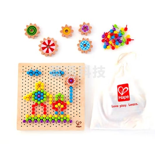 Hape儿童早教玩具百变像素画男女孩生日礼物 百变像素【E8369】