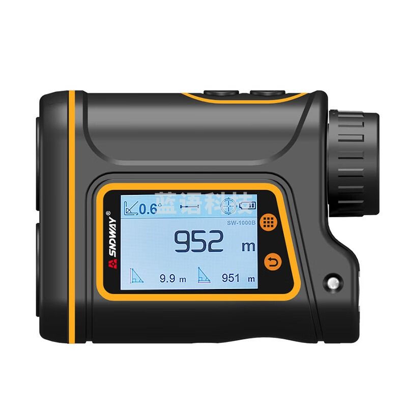深达威望远镜测距仪户外施工电子尺激光高精度红外线手持高尔夫望远镜 SW-1500B数显旗舰款/3-1500米 教学仪器