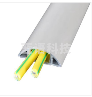 铝合金线槽 明装地槽半圆弧形铝金属地线槽明线防踩走线槽