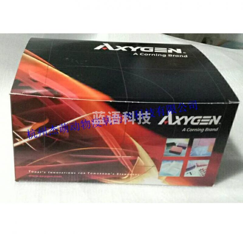 Axygen爱思进PCR-0108-LP-RT 白色八联管0.1ml 透明8联排管荧光定量管盖PCR 0.1ml白色 管盖一盒