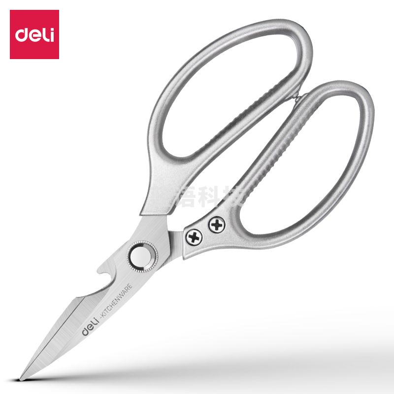 得力TJ25厨房剪刀(银)(把)