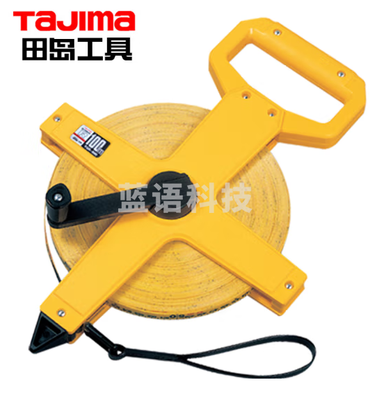 田岛（TaJIma）玻璃纤维卷尺架式100米工程测量防水量地尺R-100 1003-0052