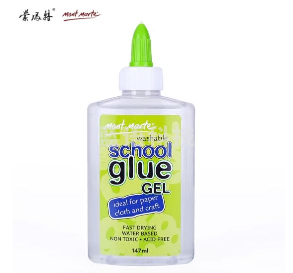 蒙玛特(Mont Marte)手工胶水147ml 儿童剪纸透明液体胶水办公学生纸艺制作diy液体胶MACR0015