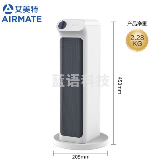 艾美特（AIRMATE） “日光温室系列”取暖器/电暖器/电暖气 PTC陶瓷速热降噪家用母婴级暖风机 HP20-K12陶瓷速热暖风【摇头升级款】
