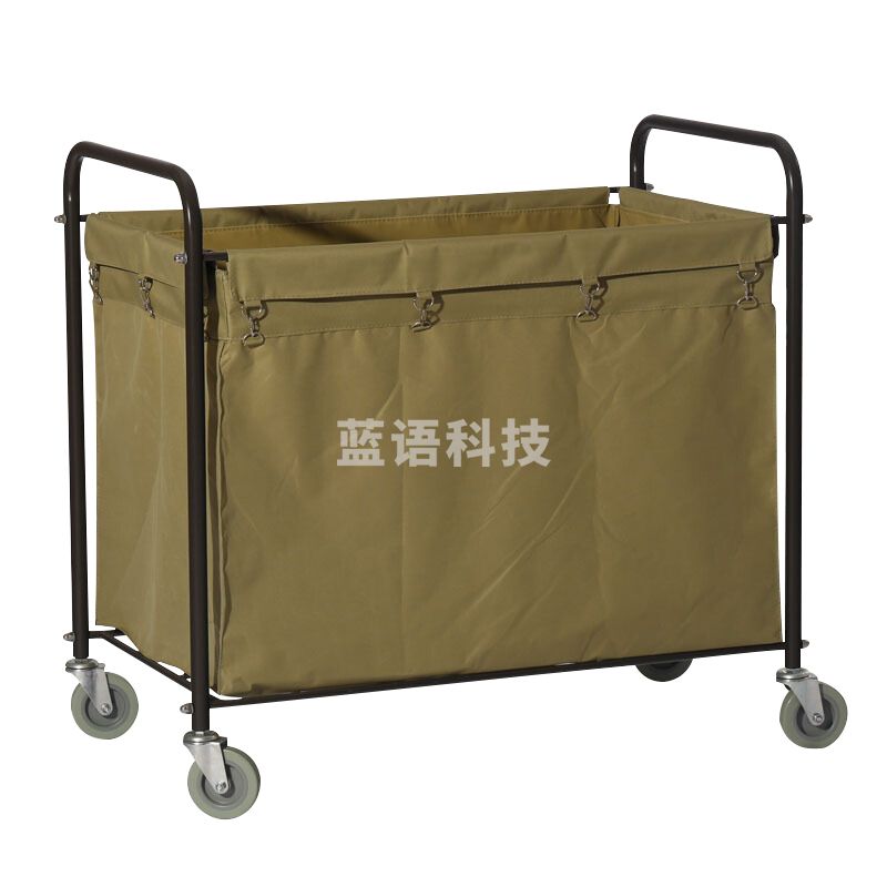 白云清洁 AF08156 布草车酒店宾馆布袋客房服务车工作车洗衣房推车 方形布草车