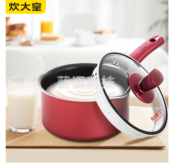 炊大皇奶锅不粘锅小汤锅18cm泡面锅煮面锅煮奶锅宝宝婴儿辅食锅热奶锅电磁炉明火通用WG14306