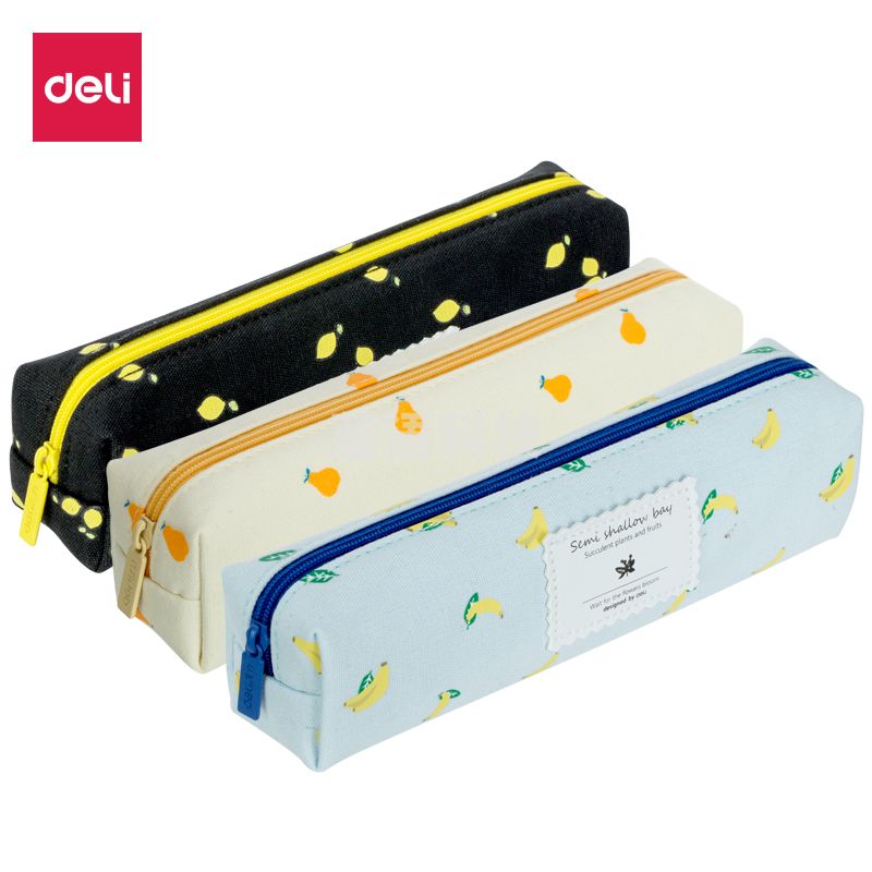 得力66643水果小方形笔袋(米黄色)