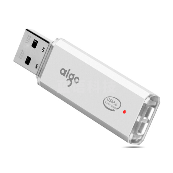 爱国者 64GB USB3.0 U盘 U320商务款 银色 金属机身