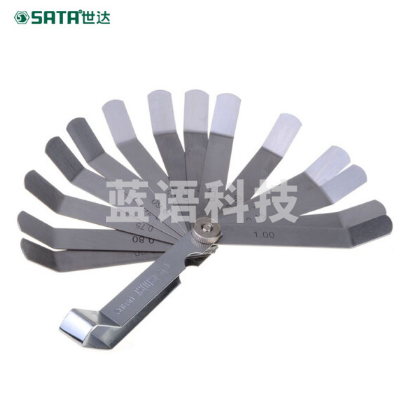 世达(SATA)09402 16件套塞尺0.05-1.00MM