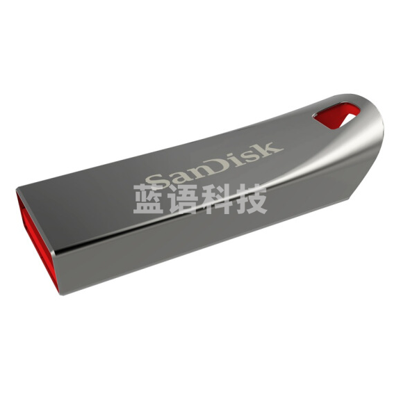 闪迪 32GB USB2.0 U盘 CZ71酷晶 银灰色