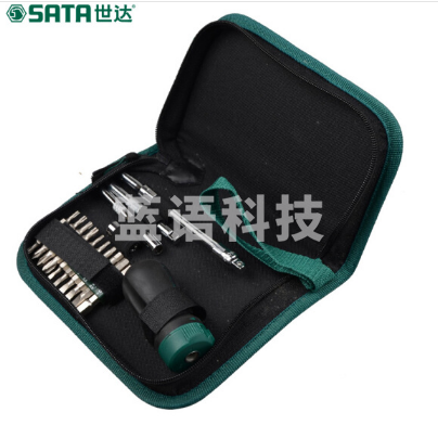 世达(SATA)09342 25件短柄棘轮螺丝批组套