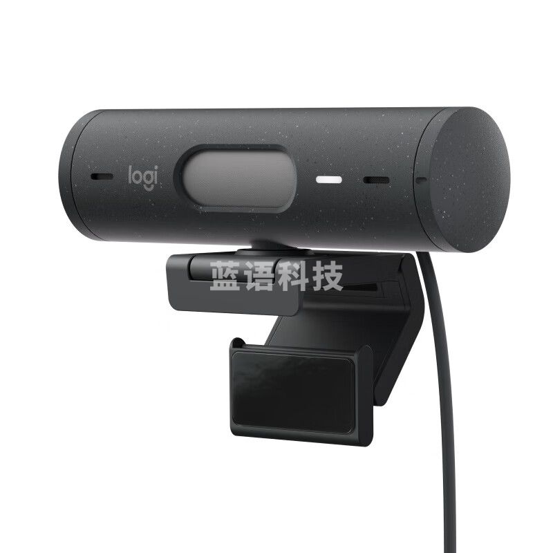 罗技(Logitech)Brio 500高清广角网络摄像头 直播摄像头 视频会议电脑摄像头黑色