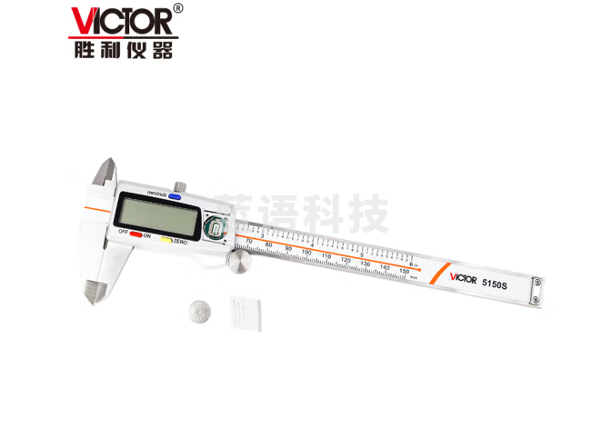 胜利仪器（VICTOR）游标卡尺 高精度电子数显 不锈钢带表卡尺 0-150mm测量 VC5150S