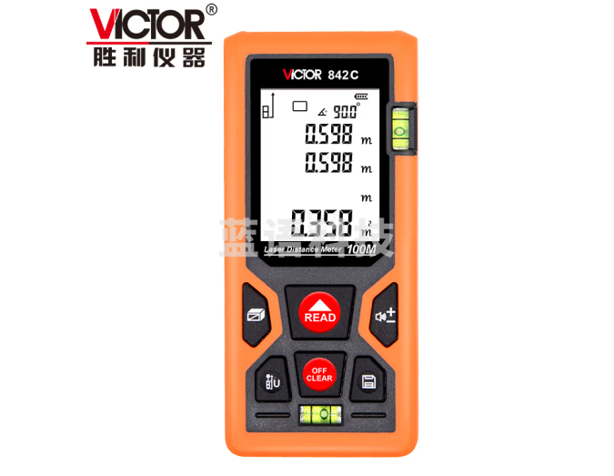 胜利仪器（VICTOR）激光测距仪 手持激光红外线 电子尺子 量房仪测量仪器 4款可选 100米 VC842C