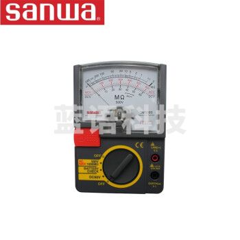 sanwa 三和DM509S 指针式绝缘电阻测试仪 单测试电压DC500V/1000MΩ，AC600V,DC60V,自动放电功能