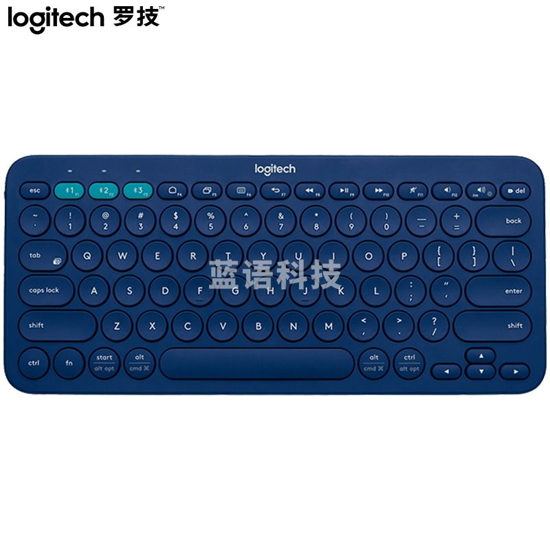 罗技（Logitech）K380 键盘 蓝牙键盘  蓝色