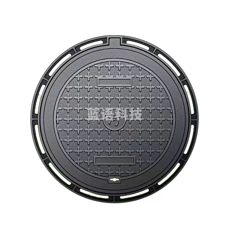 圆形铸铁井盖重型污水井盖 700*800mm