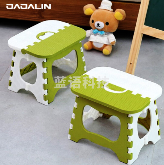 加加林 折叠便携式小 白绿色