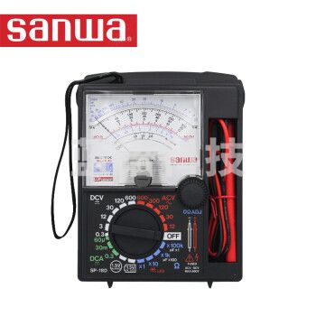 三和sanwa 指针万用表 SP-18D铂金丝表头测大电阻200MΩ电容1000uF电池检查日本原装