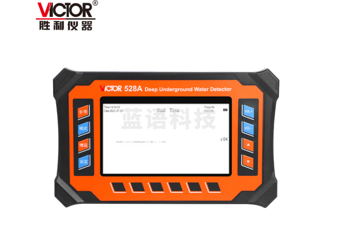 胜利仪器（VICTOR）地下管道测漏仪自来水探测仪管家庭漏水检测仪地暖供热力管道听漏仪器定位 2m深 VC528A