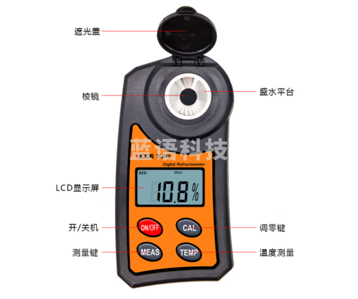 胜利仪器 (VICTOR) 数显水果测糖仪高精度糖度计折光仪甜度测试仪糖分电子检测仪VC2GHS