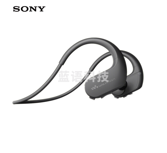 索尼 NW-WS413 防水游泳跑步运动mp3音乐播放器一体耳机 4G(黑色)