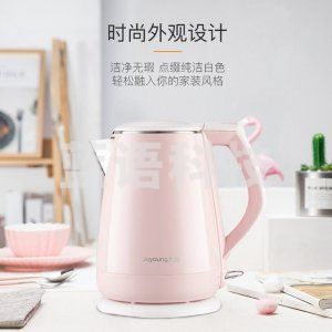 九阳 Joyoung K15-F626 热水壶烧水壶电水壶 双层防烫304不锈钢 大容量电热水壶
