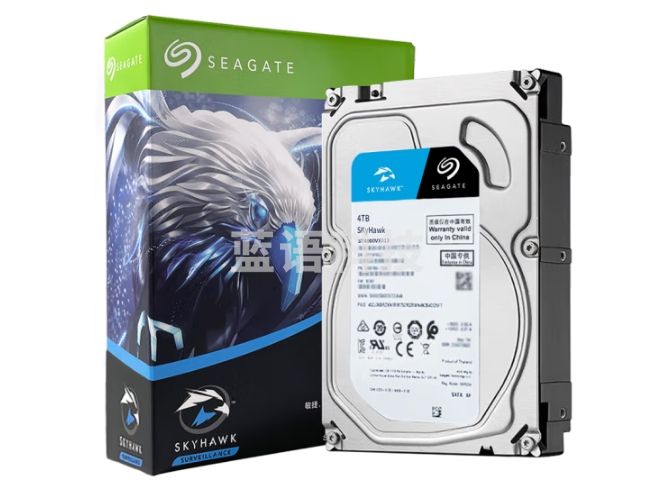 希捷（SEAGATE）监控硬盘 4TB 256MB SATA 低功耗版 希捷酷鹰 3.5英寸ST4000VX013