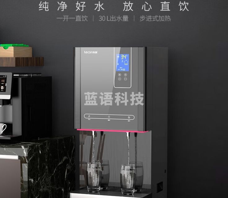 乐创（lecon）直饮机商用饮水机 热水机净水器商用 直饮水机五级过滤RO100加仑 LC-Q-ZYJ-RO
