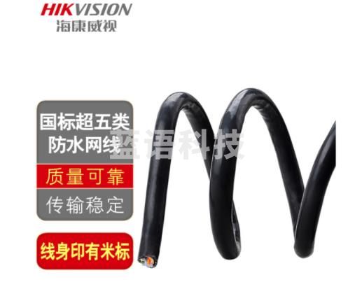 海康威视原厂监控专用网线 非屏蔽双绞线国标无氧铜网络摄像头传输线 【室外超五类10米】DS-1LN5EO-UU/E